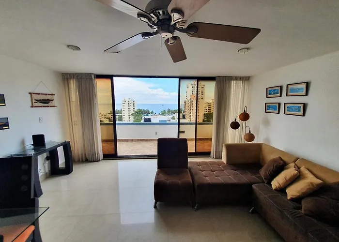 Acogedor Apartamento Con Excelente Vista Al Mar.